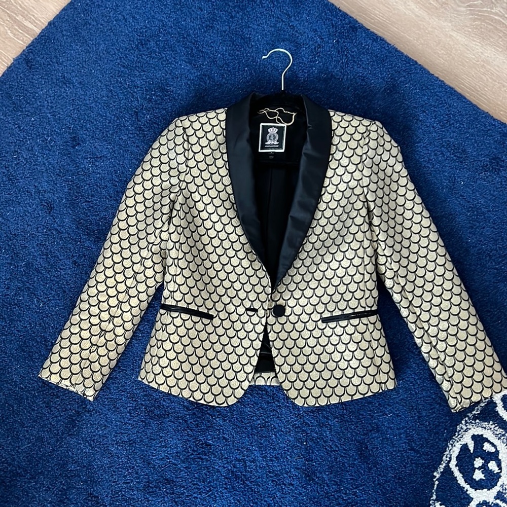 Juice Couture Sacalup Gold Blazer - Size 2